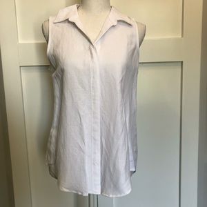 NWT Grace Elements sleeveless linen shirt